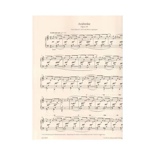 Arabeske op. 18 / Blumenstück op. 19 for Piano