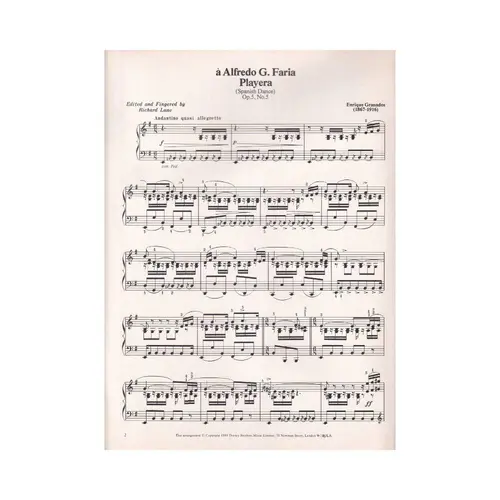 Playera (Spanish Dance) op. 5 n. 5