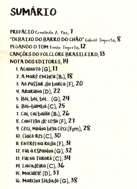 Tómas Improta - Canções do Folclore Brasileiro - Arranjos para