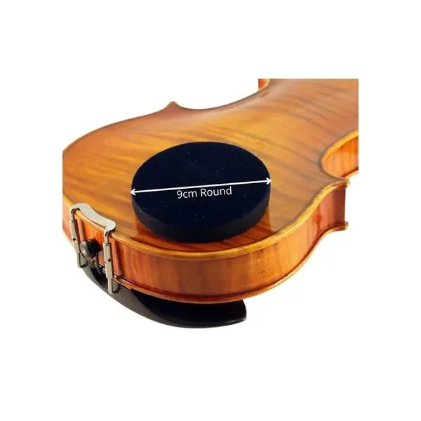 Almofada para violino e viola Artino redonda preta auto-adesiva