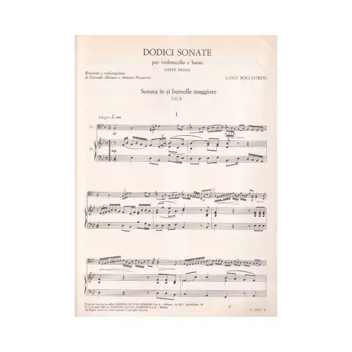 Sonata In Si B Maggiore - J.G.8 - Dodici Sonate