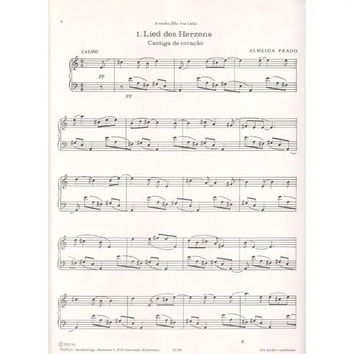 Zwei leichte Klavierstucke - Two easy Pieces for piano