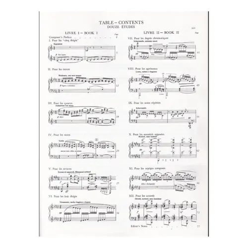 Études for Piano, Books 1 and 2