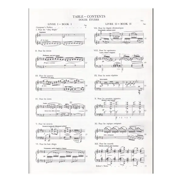 Études for Piano, Books 1 and 2