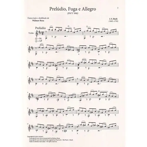 Prelúdio, Fuga e Allegro BWV 998