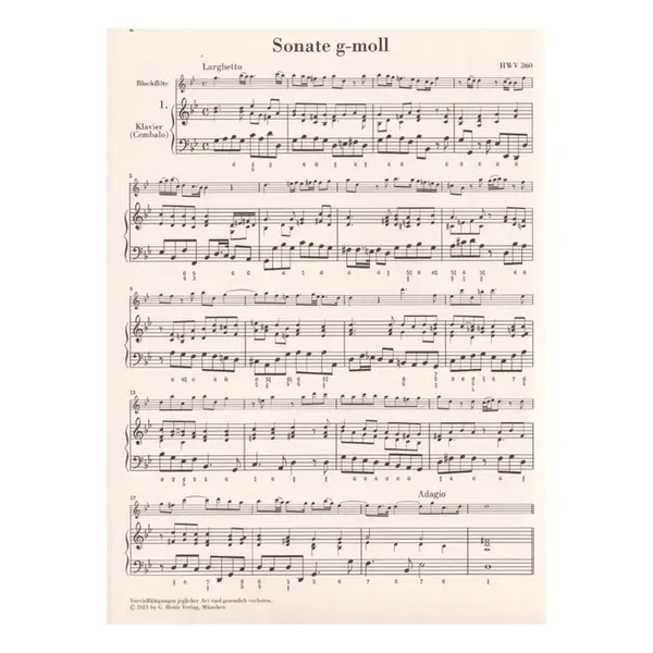 Six Recorder Sonatas