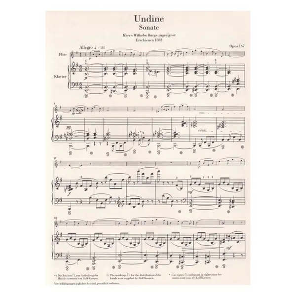 Undine - Sonata for Piano and Flute op.167