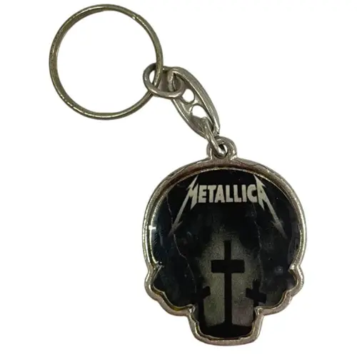 Chaveiro Caveira Metallica Preto