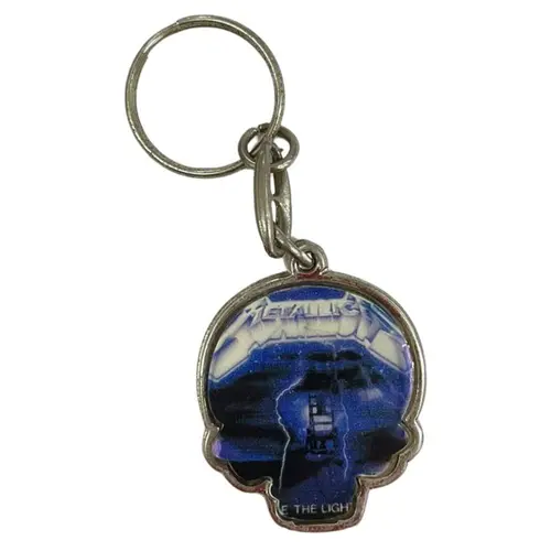 Chaveiro Caveira Metallica Azul