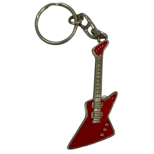 Chaveiro Guitarra Explorer Vermelha
