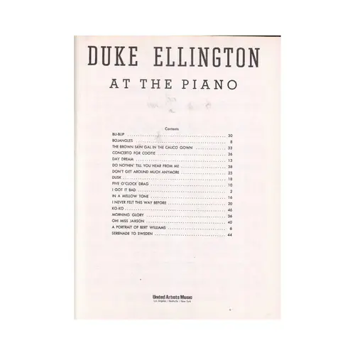 Duke Ellington At The Piano