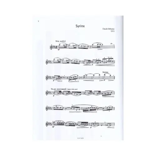 15 solos for flute from the 20th century