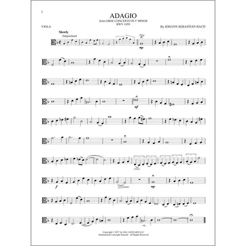 The Very Best of Bach Instrumental Play-Along for Viola