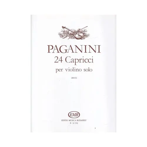 24 capricci per violino solo Op.1