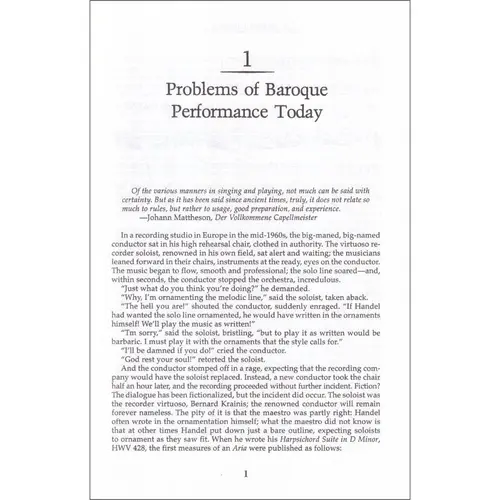 Baroque Music: A Practical Guide for the Performer