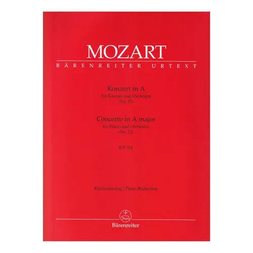 Concerto in A major n.12 for piano and orchestra KV 414 - piano reduction