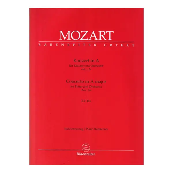 Concerto in A major n.12 for piano and orchestra KV 414 - piano reduction