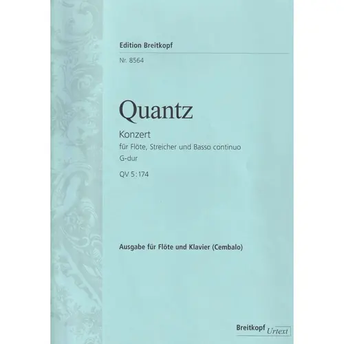 Flute Concerto in G major QV 5:174 for flute and piano