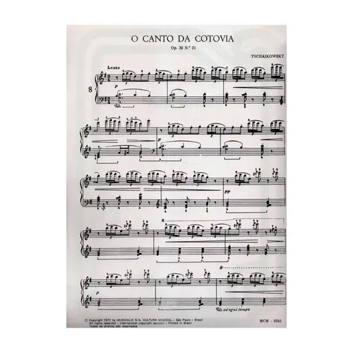 O Canto Da Cotovia  - Op.39 N.21