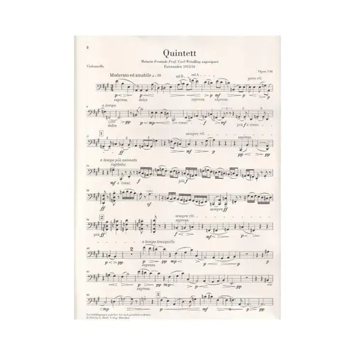 Clarinet Quintet In A Major Op.146