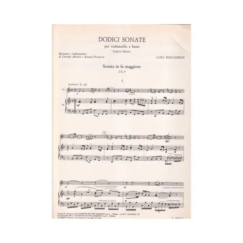 Sonata In Fa Maggiore J.G.9 - Dodici Sonate