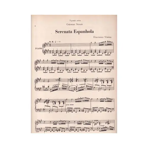 Serenata Espanhola  para piano (Edição Antiga)
