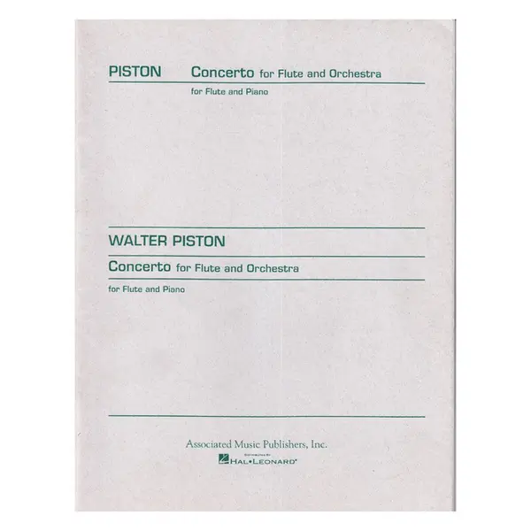 Concerto For Flute And Orchestra - Flute And Piano