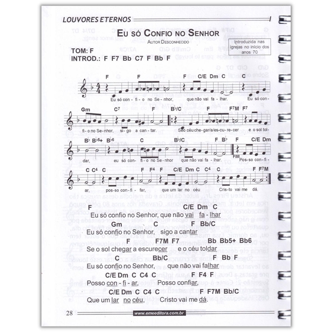 Louvores Eternos Song Book Vol.1 - Louvores Eternos Song Book Vol