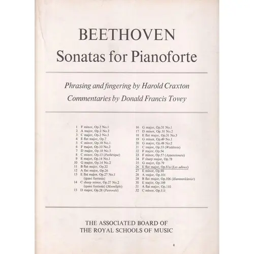 Sonata E Flat Maior - Op.81 A - Les Adieux
