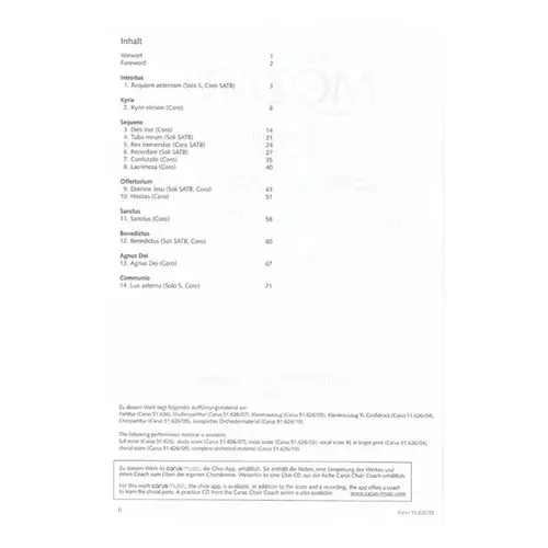 Requiem KV 626  - Vocal Score
