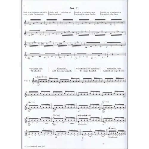 School Of Bowing Technique - Op.2 Vol.4 - Violin