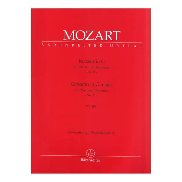 Concerto In G Major N.17 For Piano And Orchestra Kv 453 - Piano Reduction