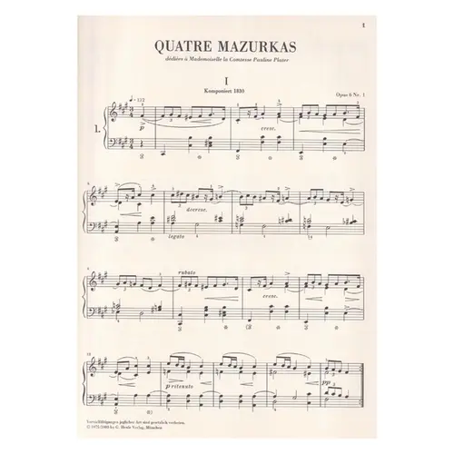 Mazurken  - Urtext