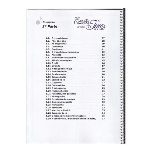 Canções De Nossa E Outras Terras - Cancioneiro Folclórico para Piano Solo