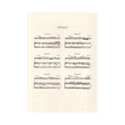 6 Sonaten - Rv 40, 41, 43, 45-47  (Cello)