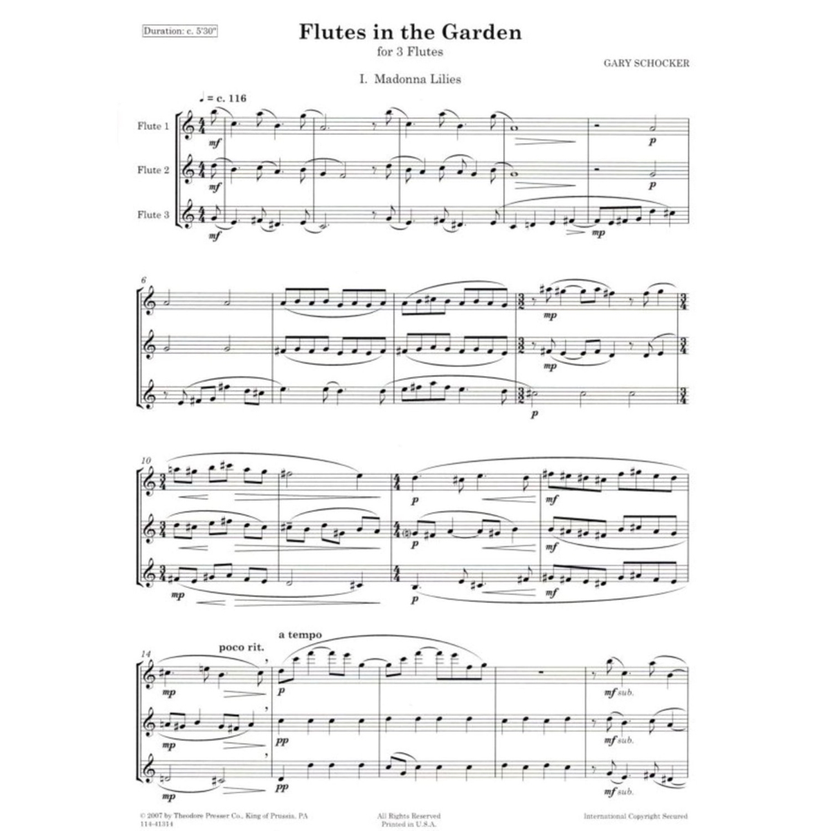 Flutes In The Garden For 3 Flutes Flautas no jardim para três flautas