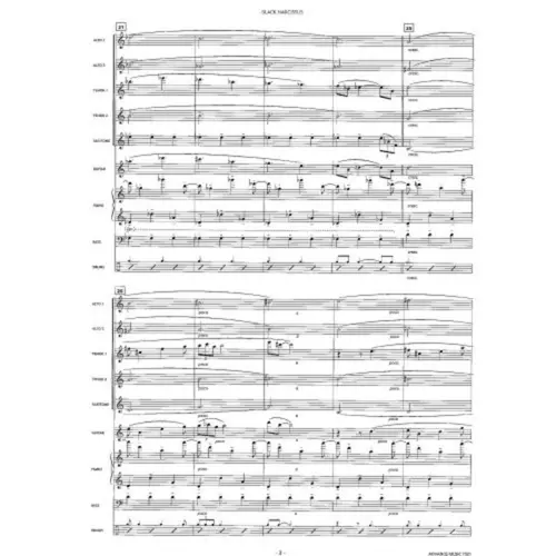 Black Narcissus (Saxology) - score + parts