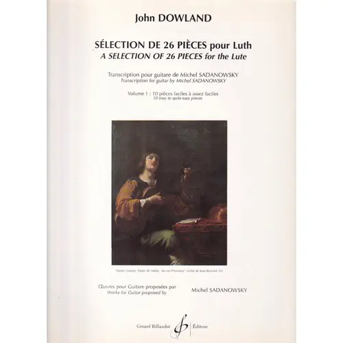Sélection De 26 Pieces Pour Luth Vol.1 - 10 Pieces Faciles À Assez Faciles