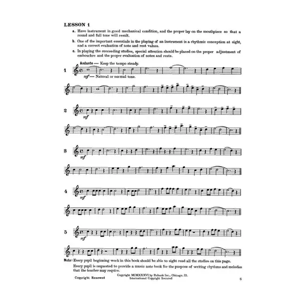 Rubank Intermediate Method - Clarinet