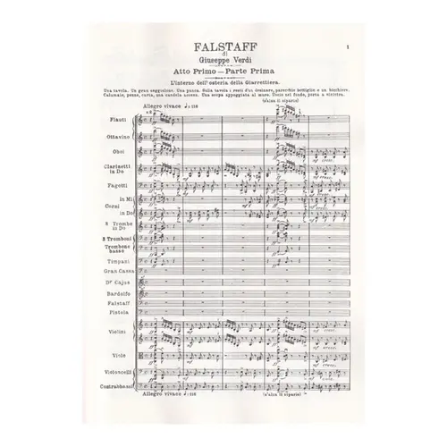 Falstaff - Opera Completa - Full Score