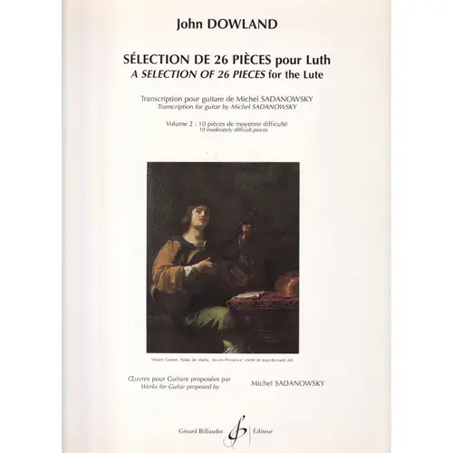 Sélection De 26 Pieces Pour Luth Vol.2 - 10 Pieces De Moyenne Difficulté