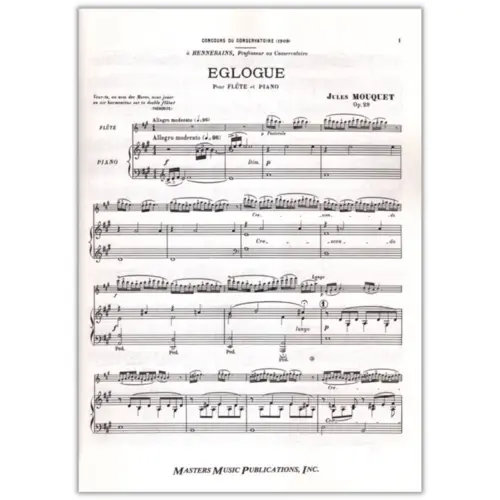 Eglogue For Flute And Piano Op.29