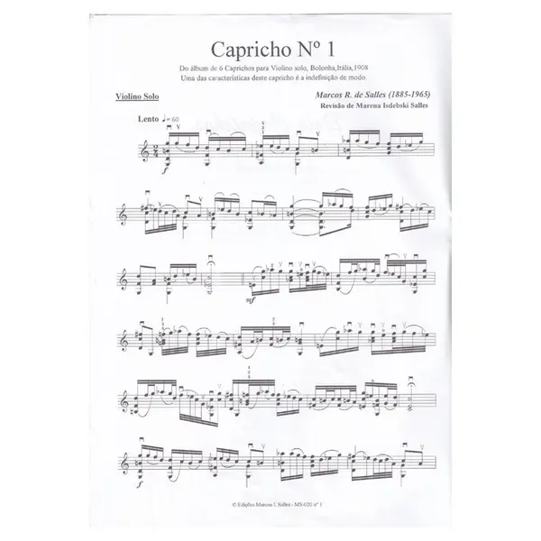 Dois Caprichos - Ms Op.20 N.1 E 2