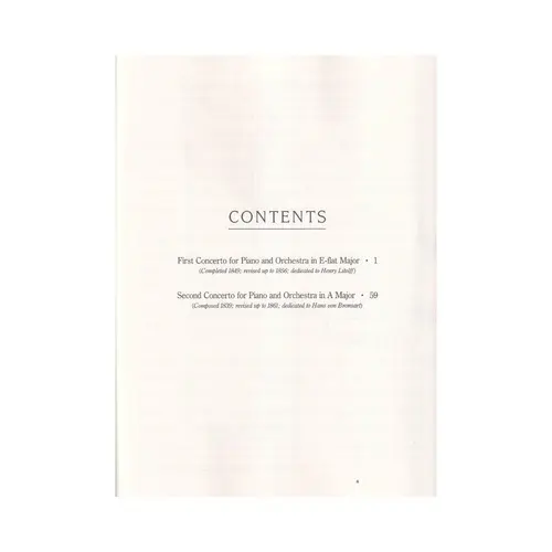 The Piano Concerti in full score