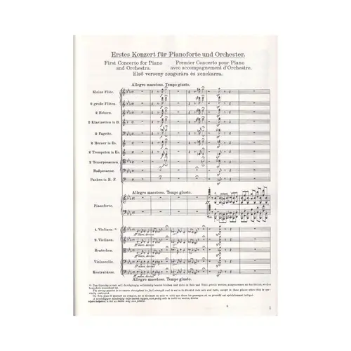 The Piano Concerti in full score