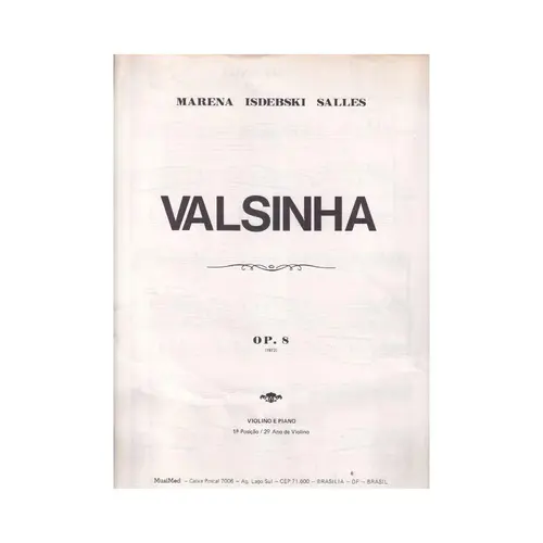 Valsinha para Piano E Violino