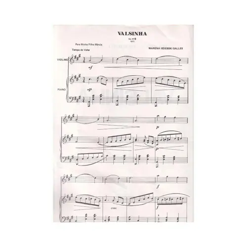 Valsinha para Piano E Violino