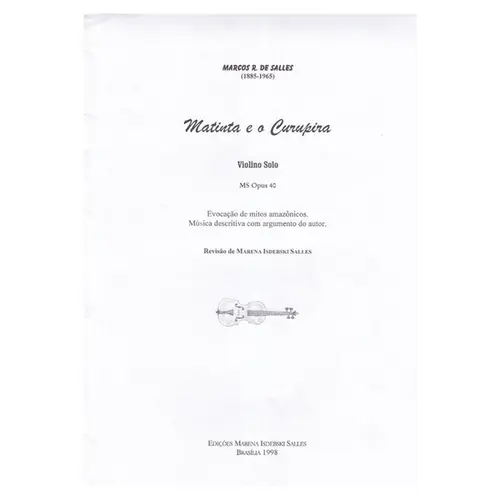 Matinta E O Curupira - Ms Op.40