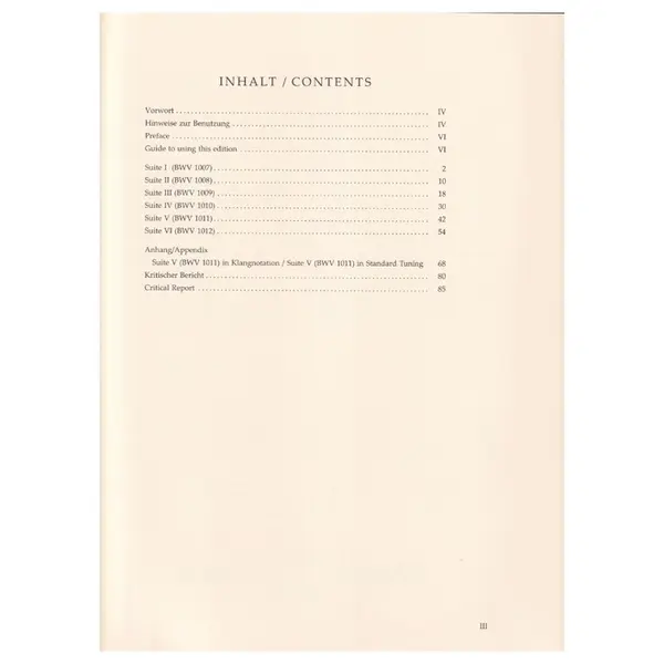 6 Suites A Violoncello Solo - Bwv 1007-1012 - Urtext