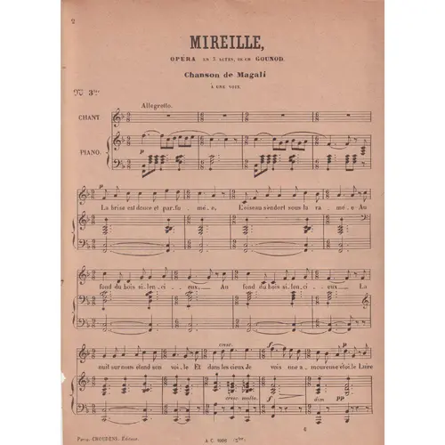 Mireille - N.3 Chanson De Magali